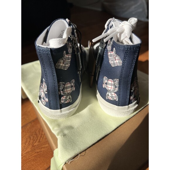 Burberry Kid's Thomas Bear High-Top Sneakers 11.5 NIB - Picture 4 of 10